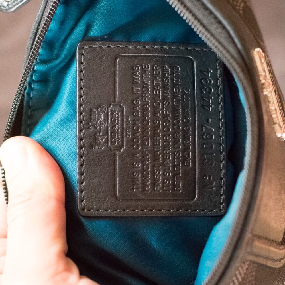 Coach Madison Dotted Op Art Crossbody Bag